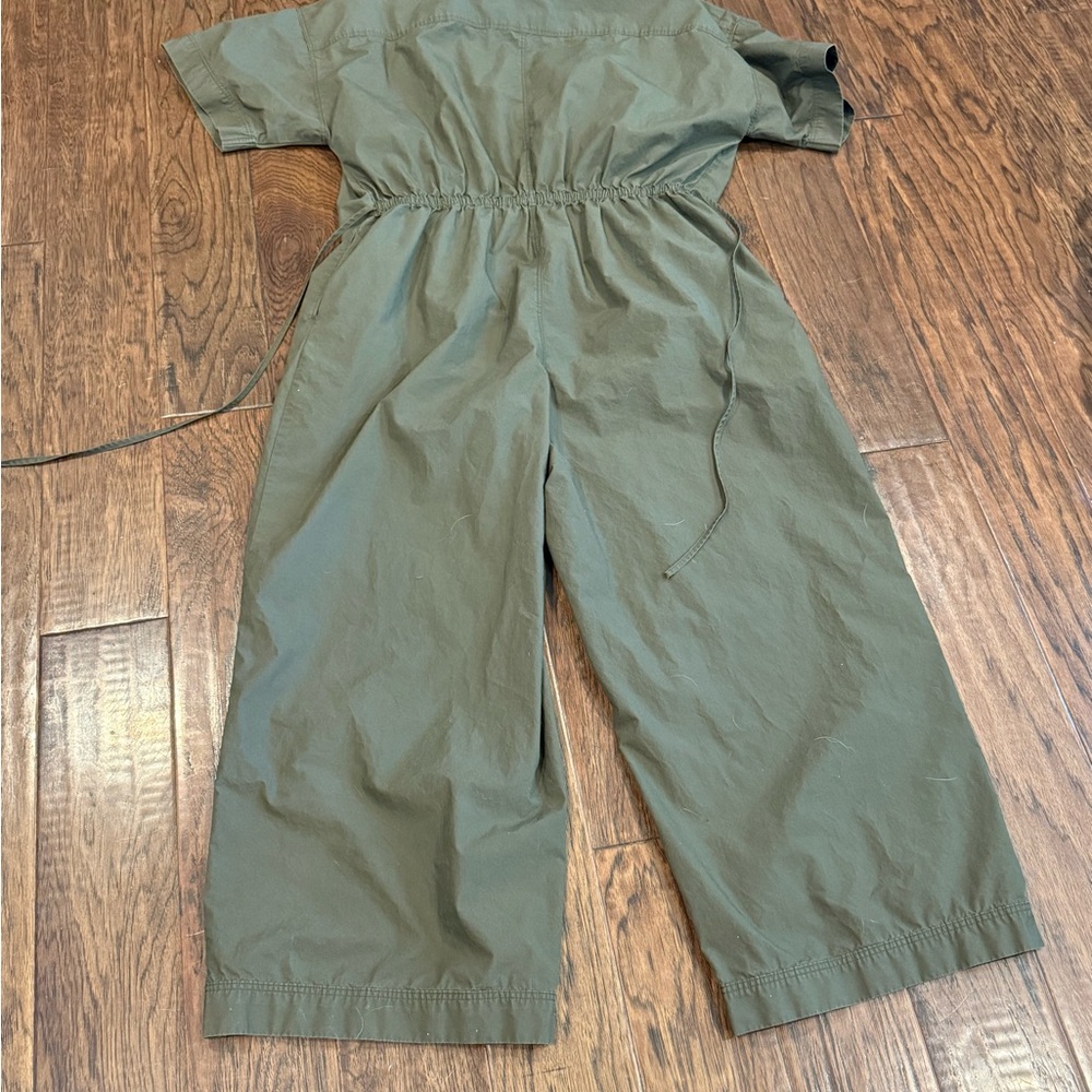 Banana Republic Olive Green Cargo Jumpsuit Pants - Picture 9 of 9